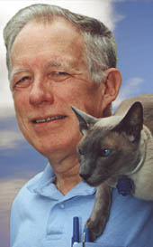 click for a larger portrait of Dr. Pierce and his beloved cat, Hadley